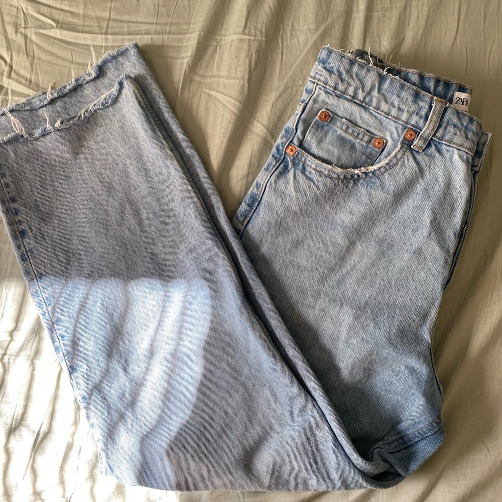 Zara Straight Leg Mom Jeans Sz 8